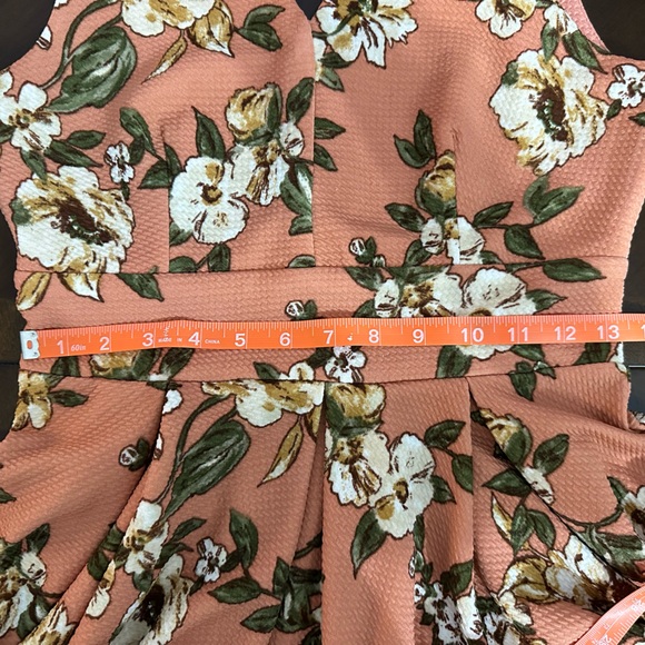 Haute Monde flowered dress. Size L sleeveless - Picture 10 of 12